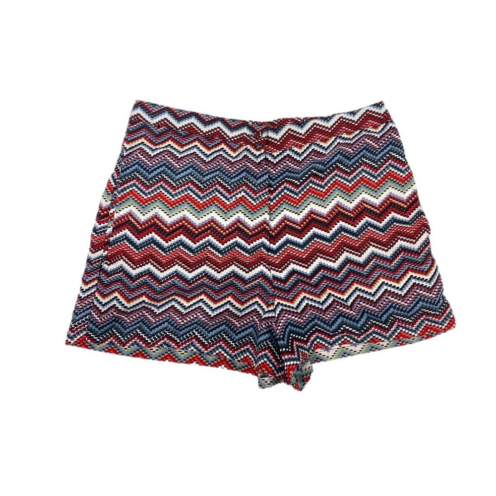 Angie Chevron Striped High Rise Lightweight Shorts